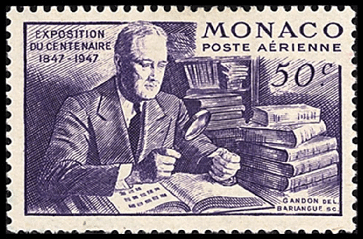 Почтовая марка Монако 1947 год