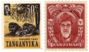 Танганьики почтовые марки