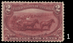 Почтовая марка США Транс-Миссисипская выставка