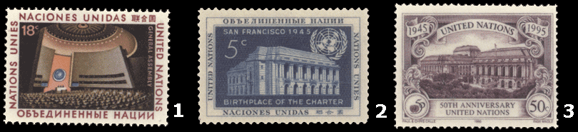 Почтовые марки ООН