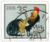 Домашняя птица на почтовой марке
