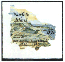 Норфолк на почтовой марке